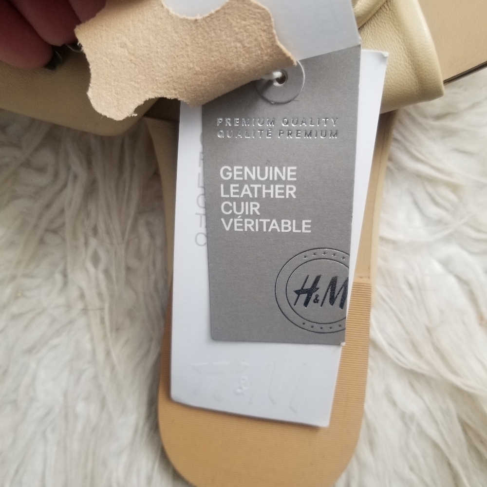 ๐ LEATHER SLIDE SANDALS - Picture 4 of 6
